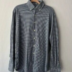 Peter Millar Blue Check‎ Southern Comfort Button Up
